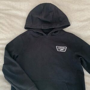 Black Vans Hoodie, Youth small in EUC